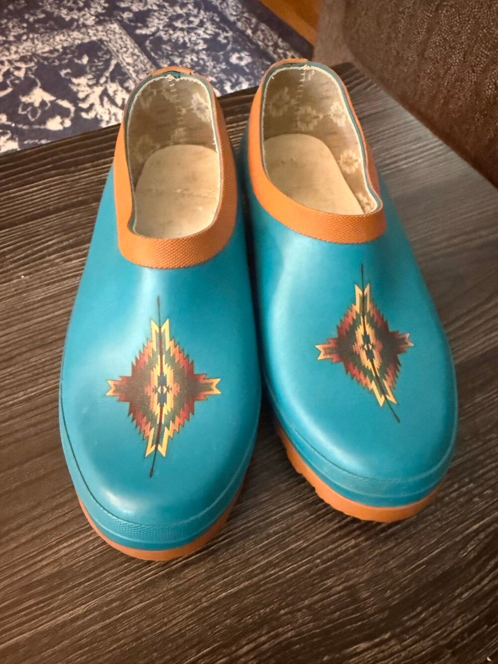 Pendleton Pagosa Spring Turquoise Garden Clog Sz. 8